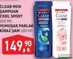 CLEAR ŞAMPUAN 600 ML fiyat ve kampanya bilgisi